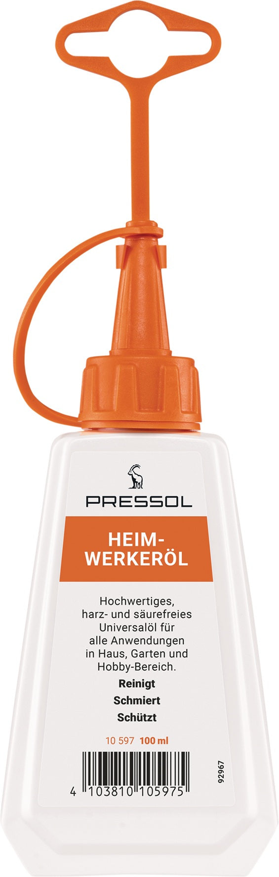 PRESSOL Heimwerkeröl 100 ml im Spritzkännchen – harz- und säurefrei, 10er-Pack
