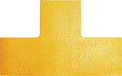 DURABLE Stellplatzmarkierung Form T selbstklebend signalgelb 10 Stück