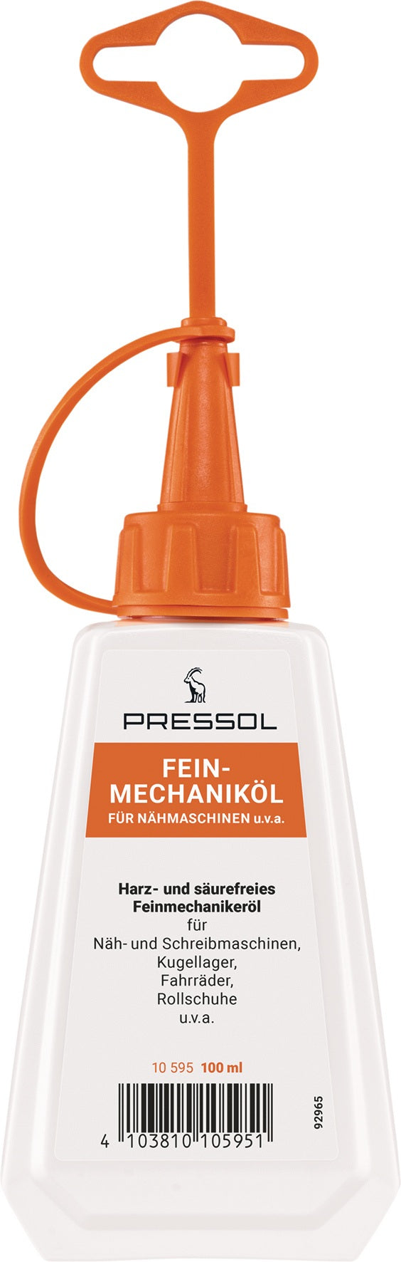 PRESSOL Feinmechaniköl 100 ml Flasche – Harz- und säurefrei, 10er-Pack
