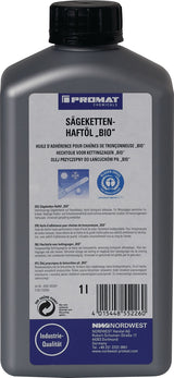 PROMAT CHEMICALS Sägekettenhaftöl BIO 52 mm²/s – 10x 1l Flaschen, umweltfreundlich, Blauer Engel