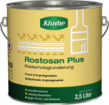 KLUTHE Rostprimer Rostosan® Plus grau 750 ml Dose – Schnelltrocknende Grundierung für Metall und Holz, 3er-Pack