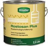KLUTHE Rostprimer Rostosan® Plus grau 750 ml Dose – Schnelltrocknende Grundierung für Metall und Holz, 3er-Pack