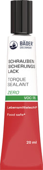 BÄDER Schraubensicherungslack Zero gelb 20ml Tube – 10 Stück, wasserbasiert, VOC-frei