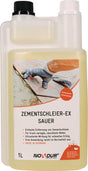 NOVADUR Zementschleier-Ex Sauer 1l Flasche – Kraftvoller Reiniger für säurefeste Böden