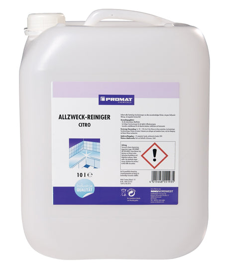 Allzweckreiniger Citro 1l Flasche von PROMAT CHEMICALS – 12er Pack – fettlösend & frisch