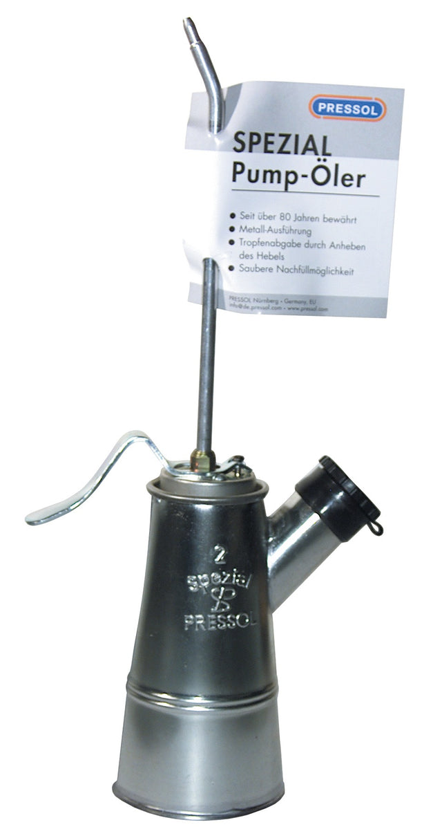 PRESSOL Spezialöler Weißblech 250 ml mit einfacher Pumpe – Handgefertigt