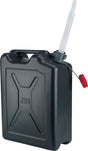 PRESSOL Kraftstoffkanister 20 l schwarz HDPE – BAM/UN-zugelassen mit Flexauslauf