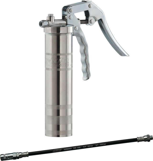 MATO Einhandfettpresse für Lube-Shuttle Kartuschen 400g – 300 bar Förderdruck