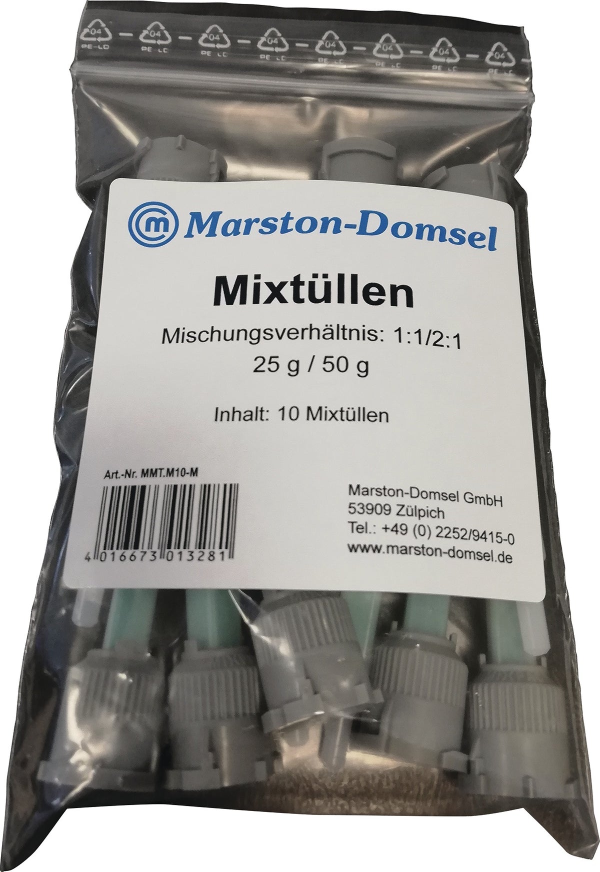 MARSTON Statikmischer für Doppelspritzen 25g & 50g – 10 Stück Kunststoff