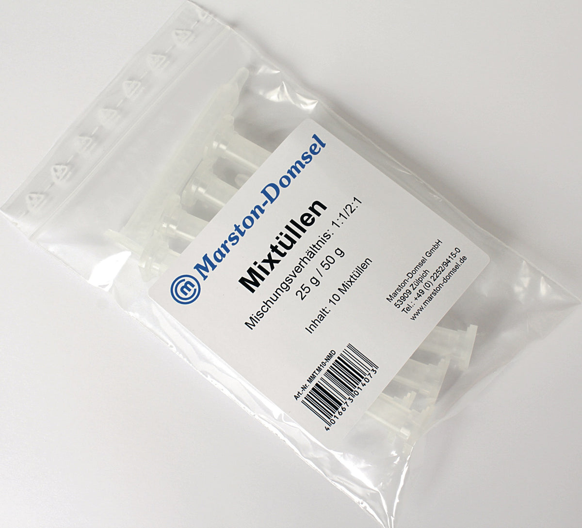 MARSTON Statikmischer für Doppelspritzen 25g & 50g – 10 Stück Kunststoff