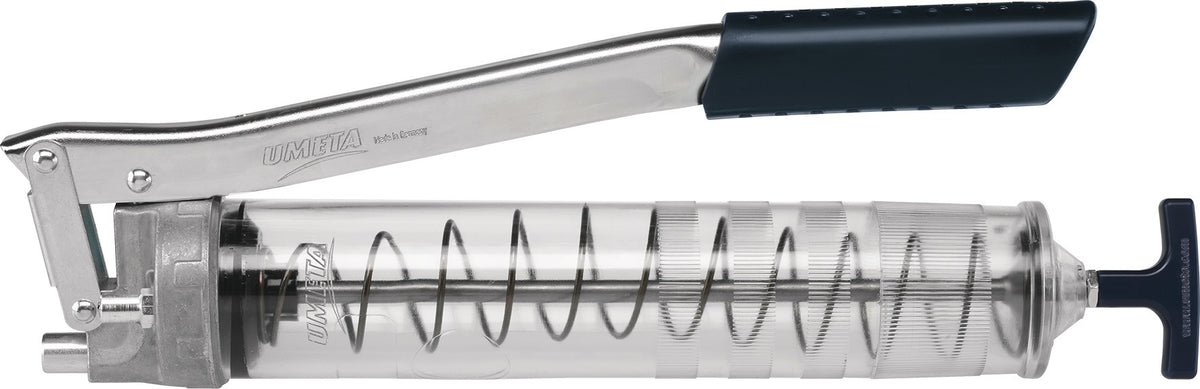 UMETA Handhebelfettpresse für 400 g Kartuschen und loses Fett, 500 cm³, 400 bar