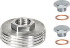 500 g-Schraubkartusche / Adapter und 2 Blindschrauben mit O-Ring