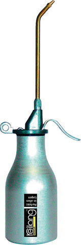 REILANG Öler MERKUR Alu 200 ml mit Doppelpumpe – Ganzmetall-Öler für kopfüber Einsatz