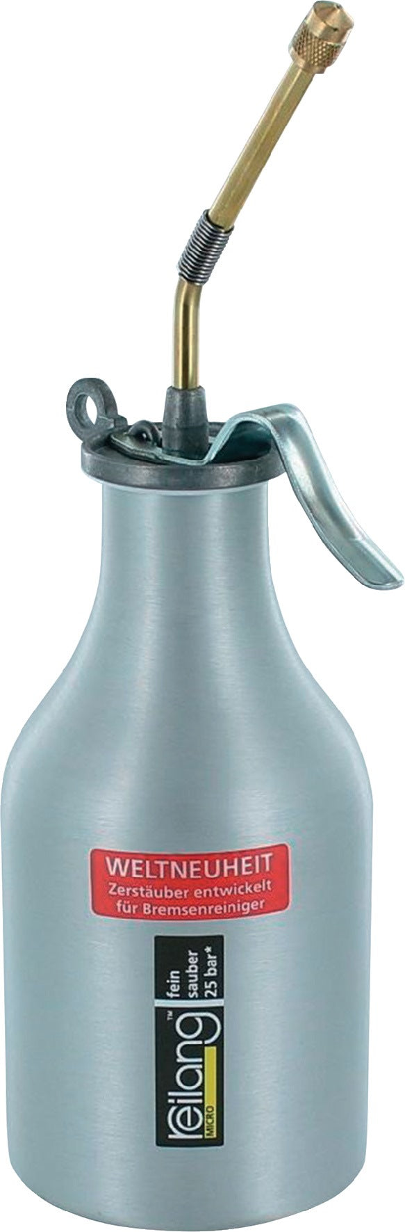 REILANG Mikrozerstäuber für Bremsenreiniger 0,5 l Alu-Behälter, 25 bar, variabler Sprühkopf