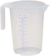 MAX4CAR Messbecher 0,5l PP – Transparent, mit 2 Skalen, temperaturbeständig