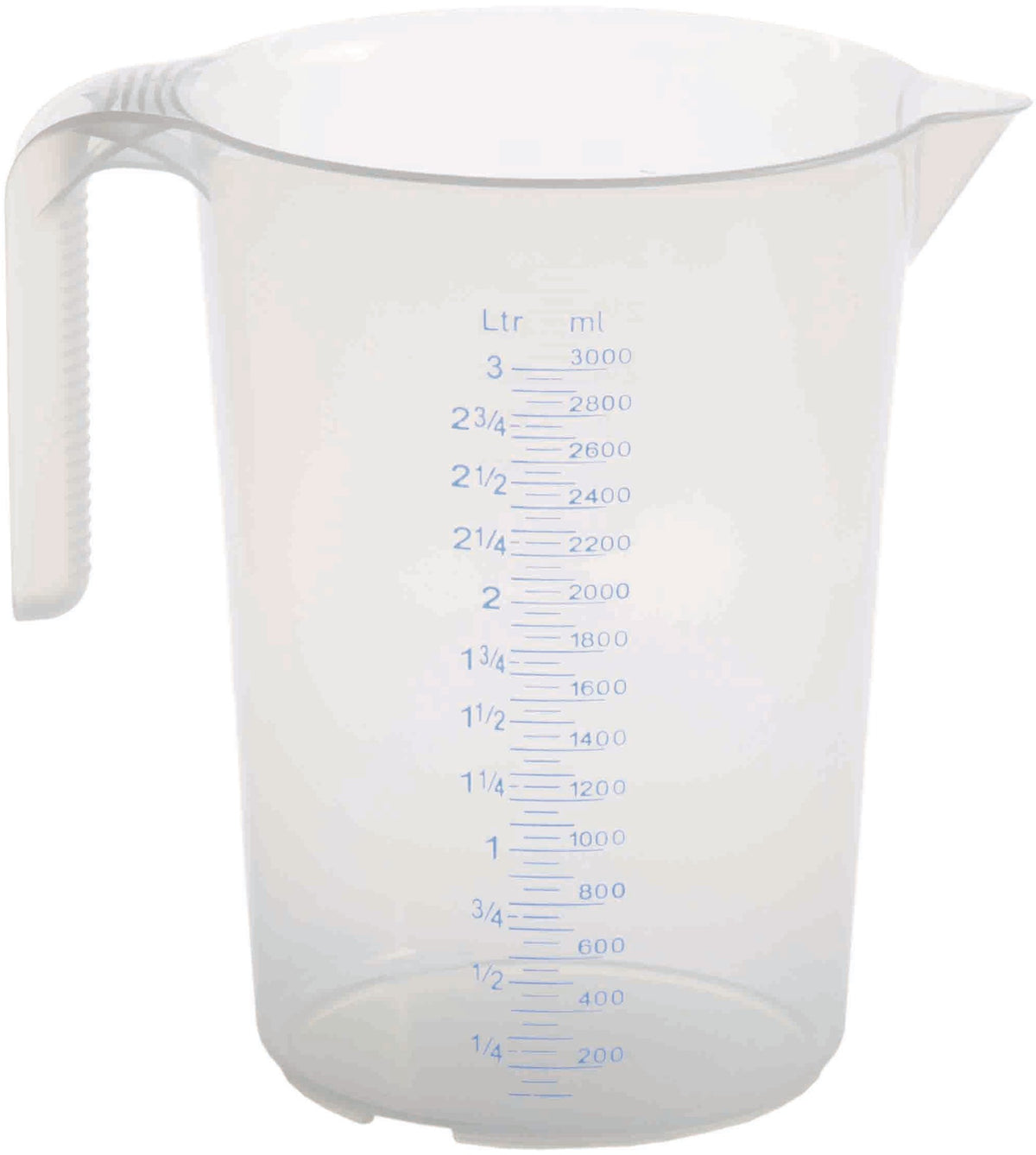MAX4CAR Messbecher 0,5l PP – Transparent, mit 2 Skalen, temperaturbeständig