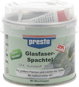 PRESTO 2K-Glasfaserspachtel grau-grün mit rotem Härter, 250g Dose