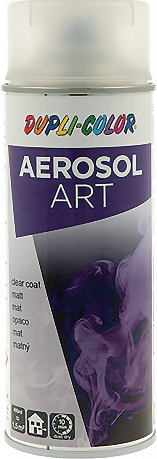 DUPLI-COLOR Buntlackspray AEROSOL Art Klarlack matt 400ml – 6er Pack Spraydosen
