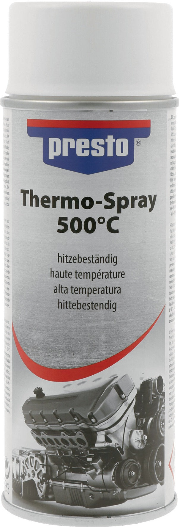 PRESTO Thermo-Lackspray Profi 500°C weiß 400 ml – 6er-Pack Spraydosen