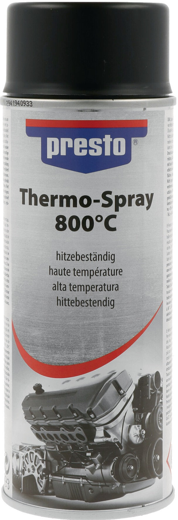 PRESTO Thermo-Lackspray Profi 500°C weiß 400 ml – 6er-Pack Spraydosen