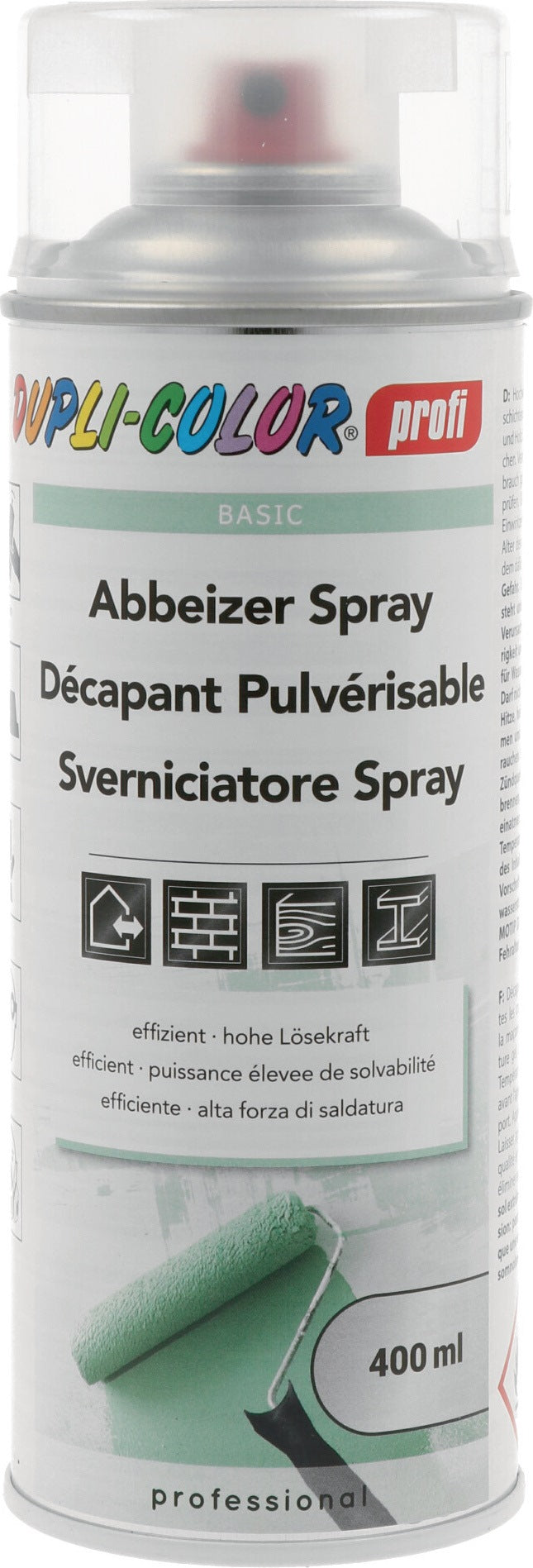 DUPLI-COLOR Abbeizer transparent 400 ml Spraydose – 6er-Pack, hochwirksam für Lack & Farbe