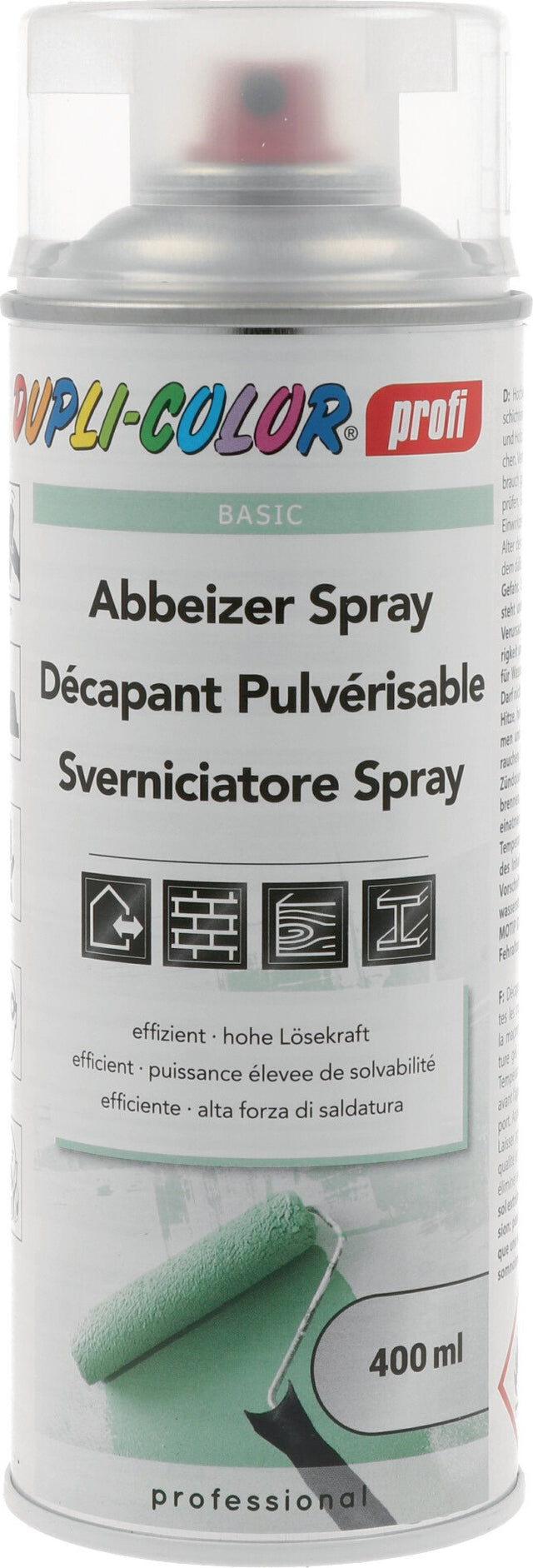 DUPLI-COLOR Abbeizer transparent 400 ml Spraydose – 6er-Pack, hochwirksam für Lack & Farbe