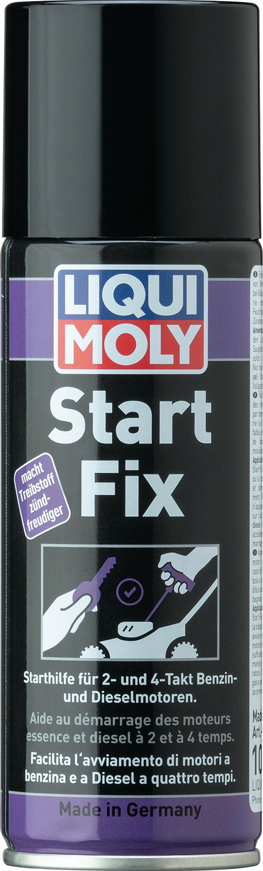 LIQUI MOLY Start Fix Starthilfespray 200 ml – Sichere Starthilfe für Benzin- und Dieselmotoren