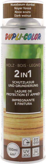 DUPLI-COLOR Holzschutzlasur 2in1 transparent 500 ml Spraydose