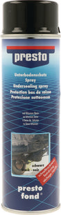 PRESTO Unterbodenschutz-Spray schwarz 500 ml – 6er-Pack, zähelastische Versiegelung mit Korrosionsschutz