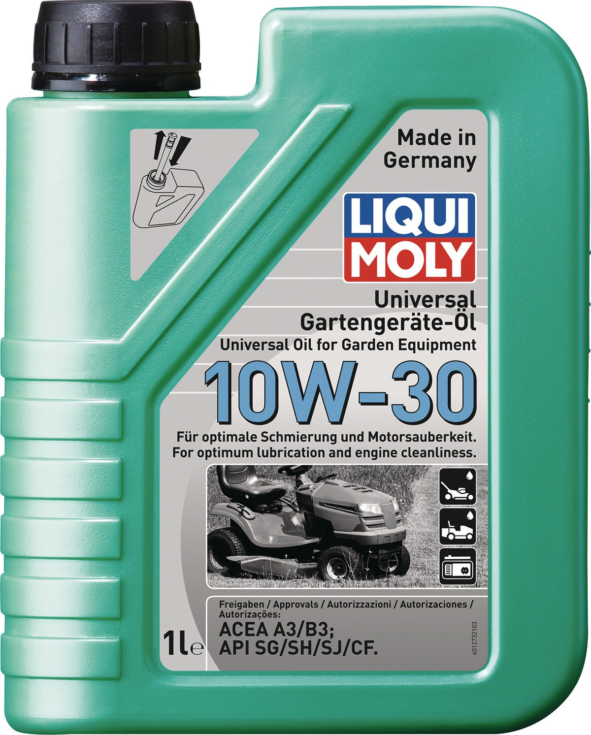 LIQUI MOLY Universal Gartengeräte-Öl 10W-30 1L Kanister – 6er-Pack für 4-Takt-Motoren