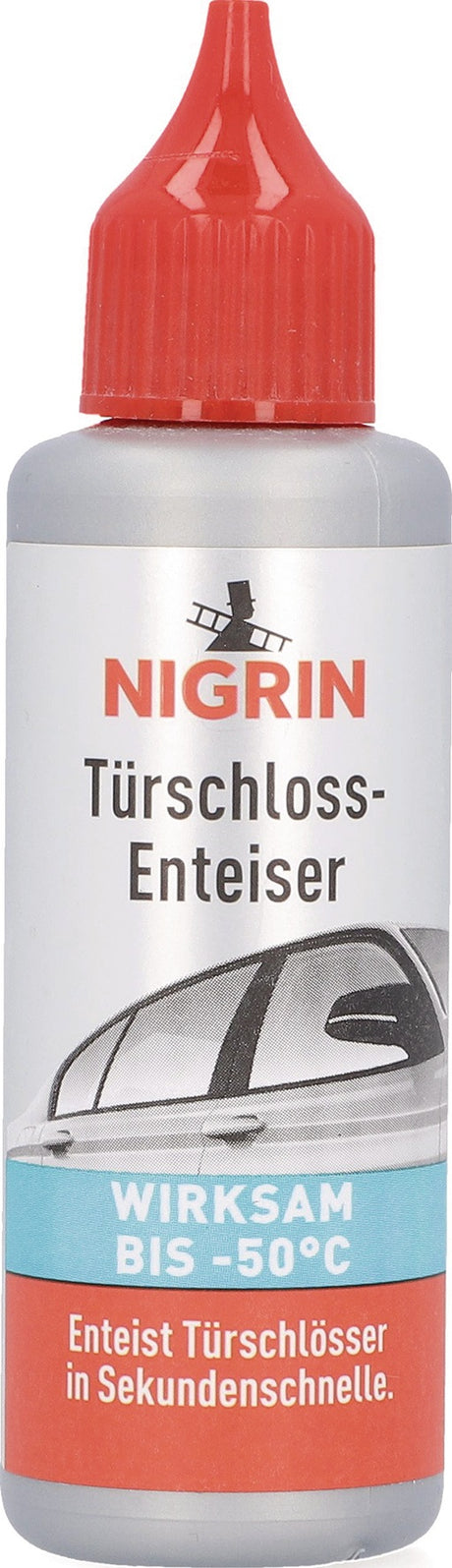 NIGRIN Türschlossenteiser 2x50ml Spritzflasche – Wirksam bis -50 °C, 16er Pack