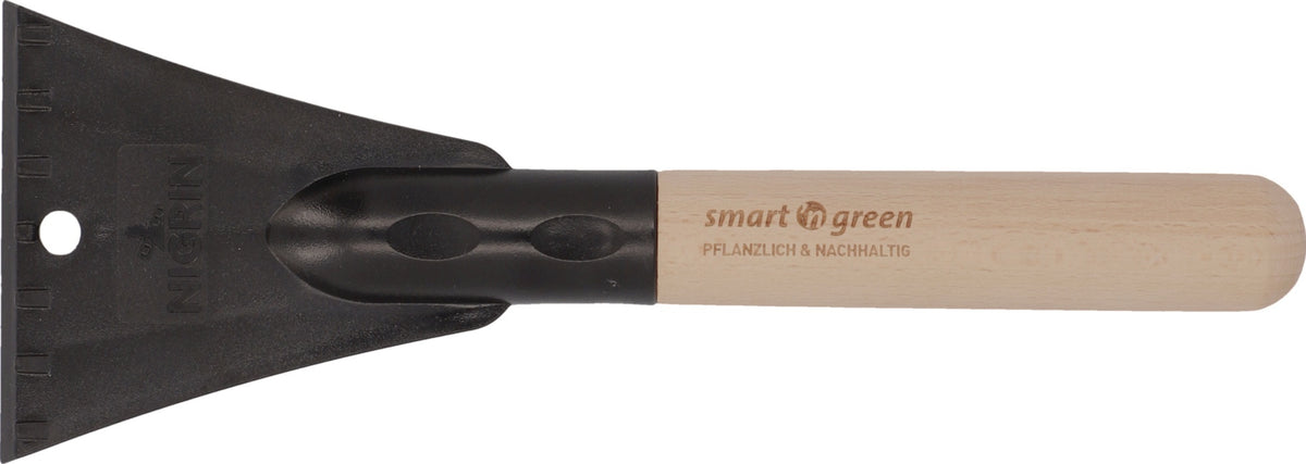 NIGRIN Eisschaber smart'n green mit Buchenholz-Griff, Eisschabkante 100 mm, 28,5 cm