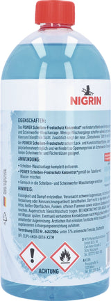 NIGRIN Scheiben-Frostschutz POWER Konzentrat 1l Flasche – bis -52 °C, 10er Pack