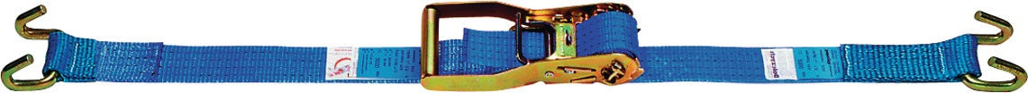 DOLEZYCH Zurrgurt DIN EN 12195-2, 6 m x 50 mm, mit Ratsche + Rahmenhaken, LC 4000 daN