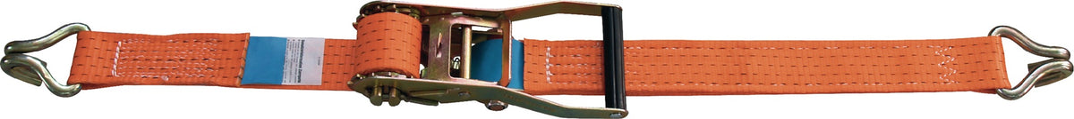 DOLEZYCH Zurrgurt DIN EN 12195-2, 6 m, 50 mm, mit Ratsche und Spitzhaken, LC 4000 daN