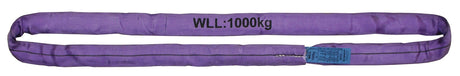 PROMAT Rundschlinge DIN EN 1492-2 violett, Umfang 2 m, Tragfähigkeit 1000 kg