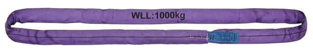 PROMAT Rundschlinge DIN EN 1492-2 violett, Umfang 2 m, Tragfähigkeit 1000 kg