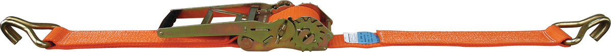DOLEZYCH Zurrgurt DIN EN 12195-2 mit Getriebezugratsche und Spitzhaken, 6 m x 50 mm, LC 5000 daN