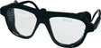 SCHMERLER Schutzbrille EN 166 mit schwarzem Bügel und klarer Nylon-Glas-Scheibe