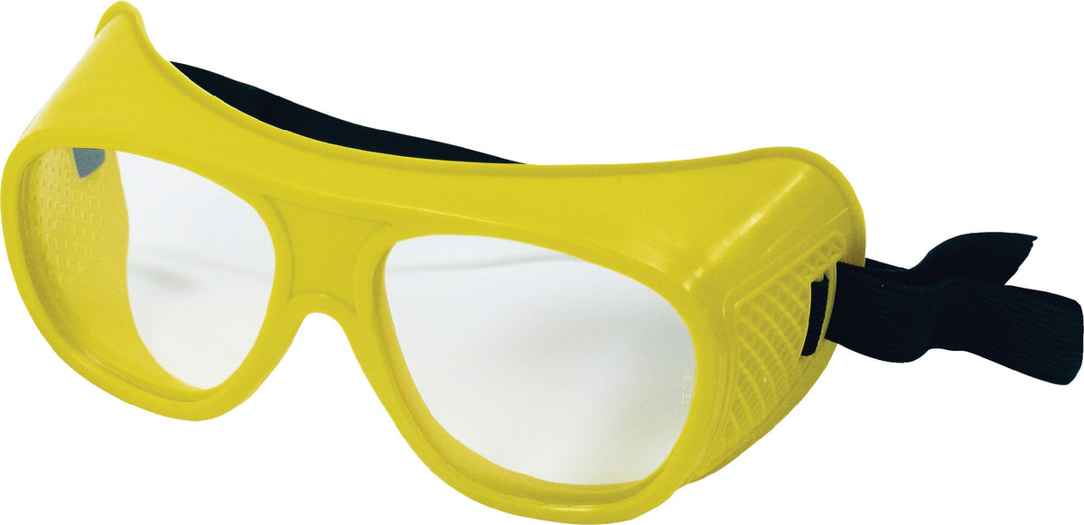 SCHMERLER Schutzbrille EN 166 mit splitterfreien klaren Kunststoffscheiben