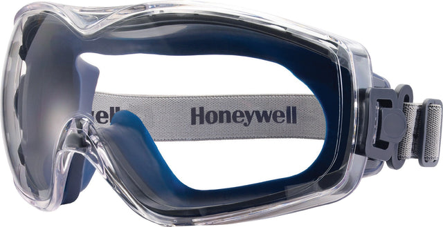 HONEYWELL DuraMaxx Vollsichtschutzbrille EN 166, Polycarbonat klar, Rahmen blau, HydroShield Antibeschlag
