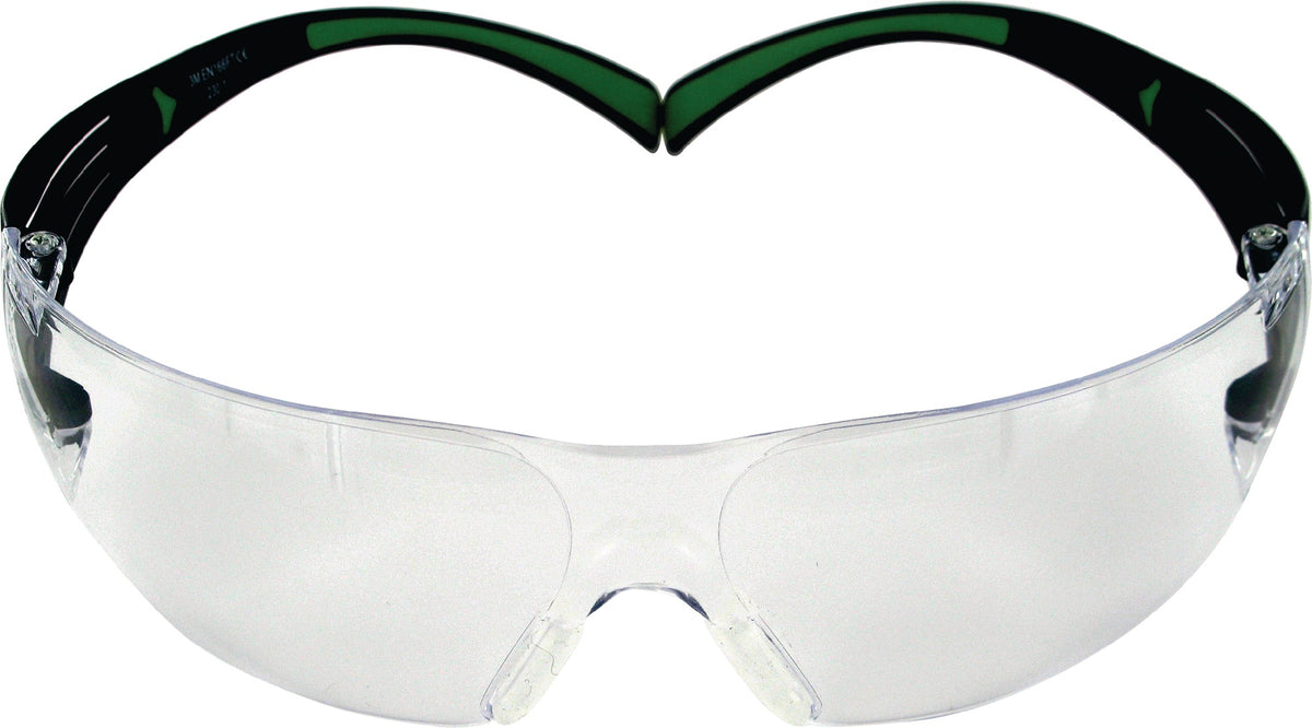 3M Schutzbrille SecureFit SF400 EN 166, EN 170, EN 172 – Leichte Sicherheitsbrille mit Bügeldruckverteilung