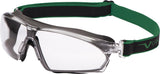 UNIVET Schutzbrille 625 EN 166/170 – Panoramascheibe, Vanguard Plus, für Atemschutzmasken