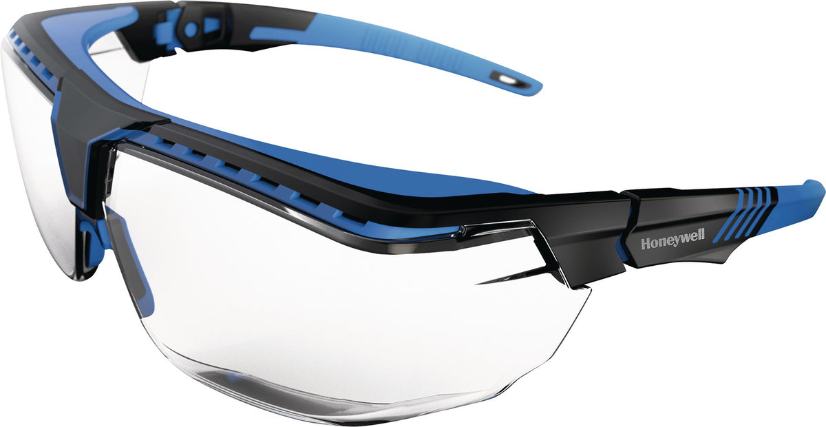 HONEYWELL Schutzbrille Avatar OTG Überbrille mit kratzfester Polycarbonat-Scheibe, schwarz/rot
