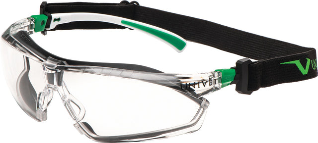 UNIVET Schutzbrille 506 UP Hybrid EN 166/170 mit Kopfband, klar, Anti-Fog