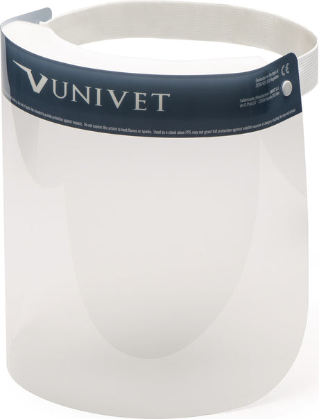 UNIVET Einwegvisier 703.01 EN 166 PET Antibeschlag mit elastischem Kopfband