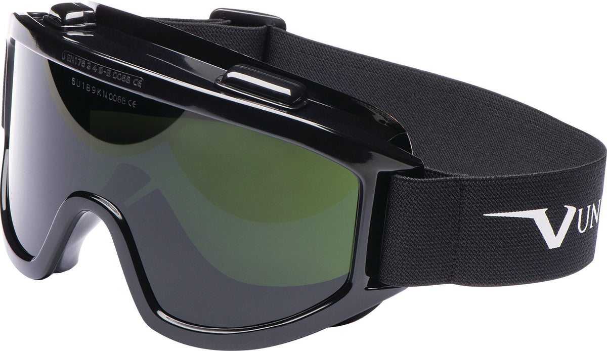 UNIVET Schweißer Vollsichtschutzbrille 601 EN 166/169/175 – Scheibe grün IR5, Polycarbonat