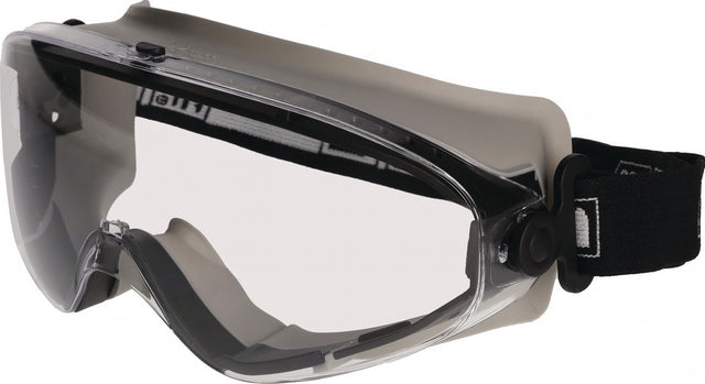 PRO FIT Vollsichtschutzbrille Monza EN166:2001 – klare Polycarbonat-Scheibe, schwarzer Rahmen