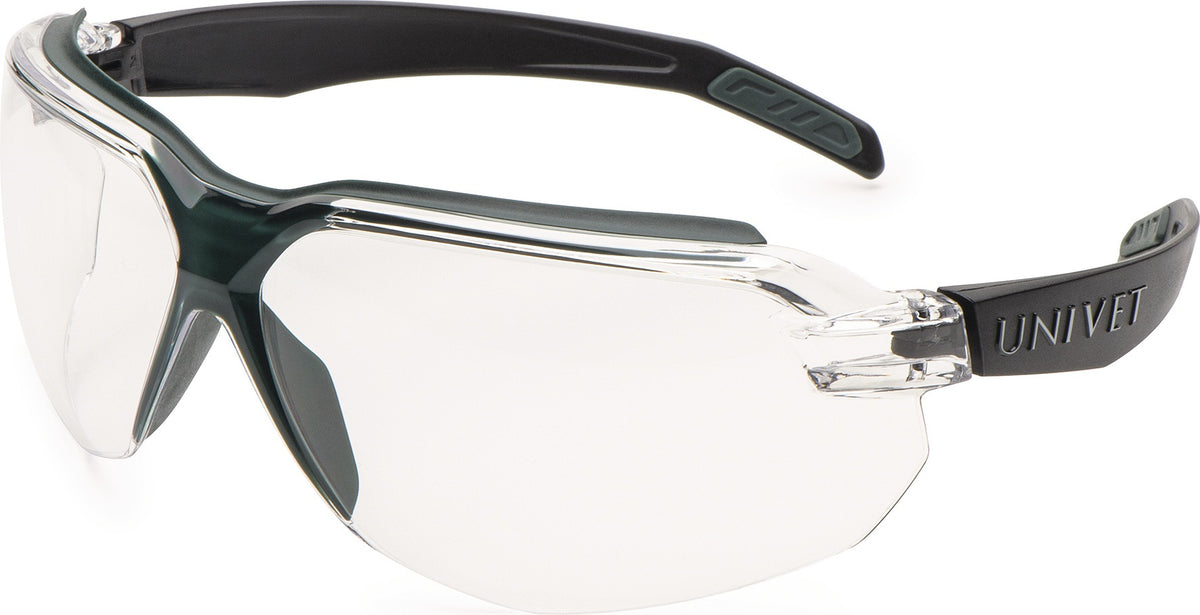 UNIVET Primo Guard Schutzbrille ISO 16321 – Klare Polycarbonat-Scheibe, Anti-Kratz & Anti-Beschlag