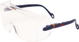 3M Schutzbrille 2800 EN 166 – Klare Polycarbonat-Scheibe, blauer Bügel, OTG
